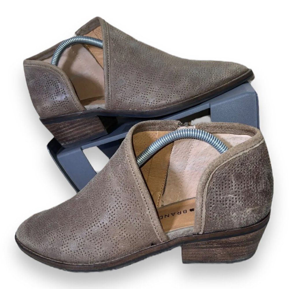 Lucky Brand‎ Felixah D' Orsay Bootie Brown Suede Women's 7